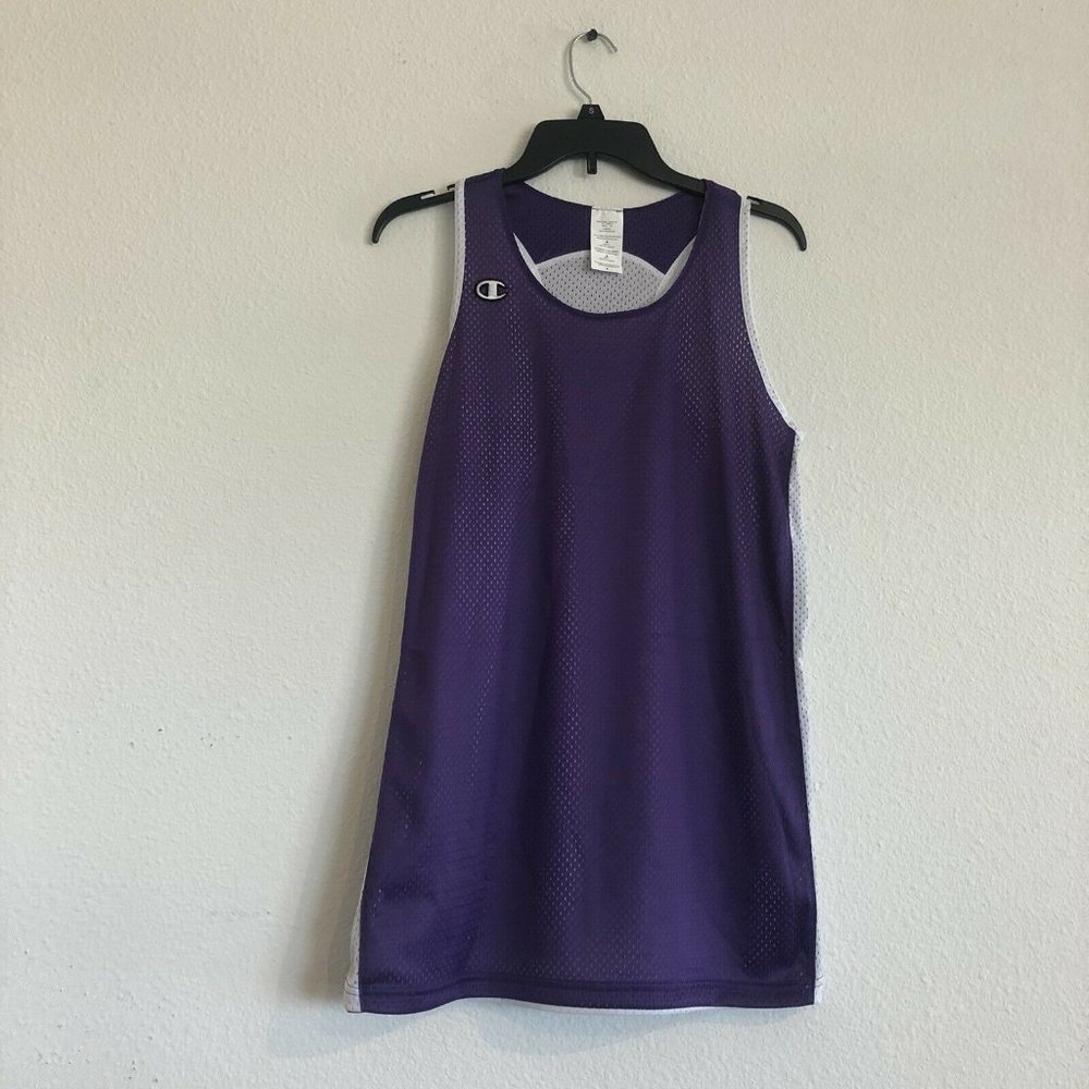 Champion Women’s Reversible Purple Mesh Practice Jersey Medium  NWOT